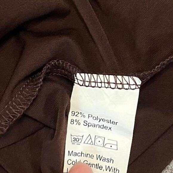 Adorable flared brown womens top - Picture 7 of 8